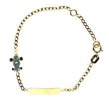 Load image into Gallery viewer, 18K ID Race Car Baby/Kids Bracelet (Blue/Red)