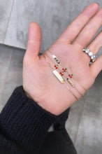 Load image into Gallery viewer, 18K ID Two Cherries Baby/Girls Bracelet