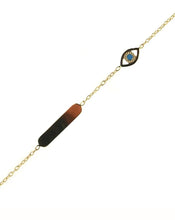 Load image into Gallery viewer, 18K ID Evil Eye Baby/Kids Bracelet