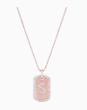 Load image into Gallery viewer, Diamond Initial Dog Tag