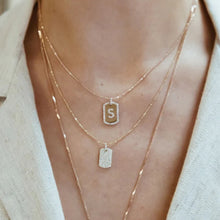 Load image into Gallery viewer, Diamond Initial Dog Tag