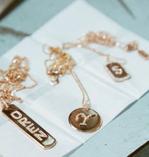 Load image into Gallery viewer, Diamond Initial Dog Tag