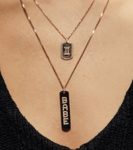 Load image into Gallery viewer, Personalized Diamond Longtag Necklace
