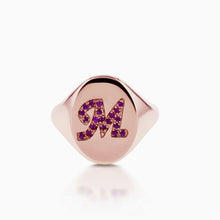 Load image into Gallery viewer, Birthstone Personalized Mini Chilla Ring (Pinky)
