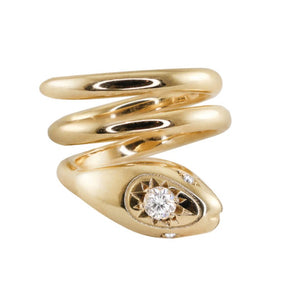 Coiled Starburst Snake Ring