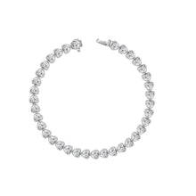 Load image into Gallery viewer, 18K Diamond Bezeled Heart Bracelet
