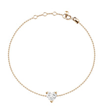 Load image into Gallery viewer, Mini Diamond Heart Bracelet
