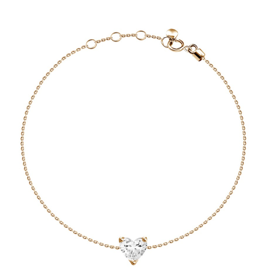 Mini Diamond Heart Bracelet