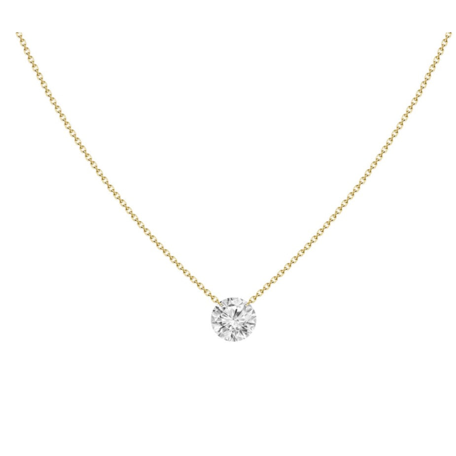 Floating Diamond Necklace