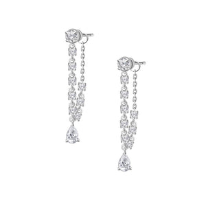 Diamond Drop Pear Earring