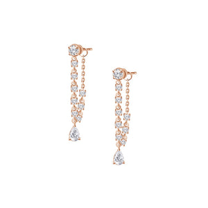 Diamond Drop Pear Earring