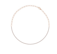 Load image into Gallery viewer, Diamond Paperclip Necklace
