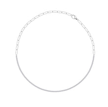 Load image into Gallery viewer, Diamond Paperclip Necklace
