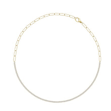 Load image into Gallery viewer, Diamond Paperclip Necklace
