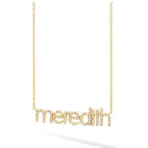 Pave Name Necklace