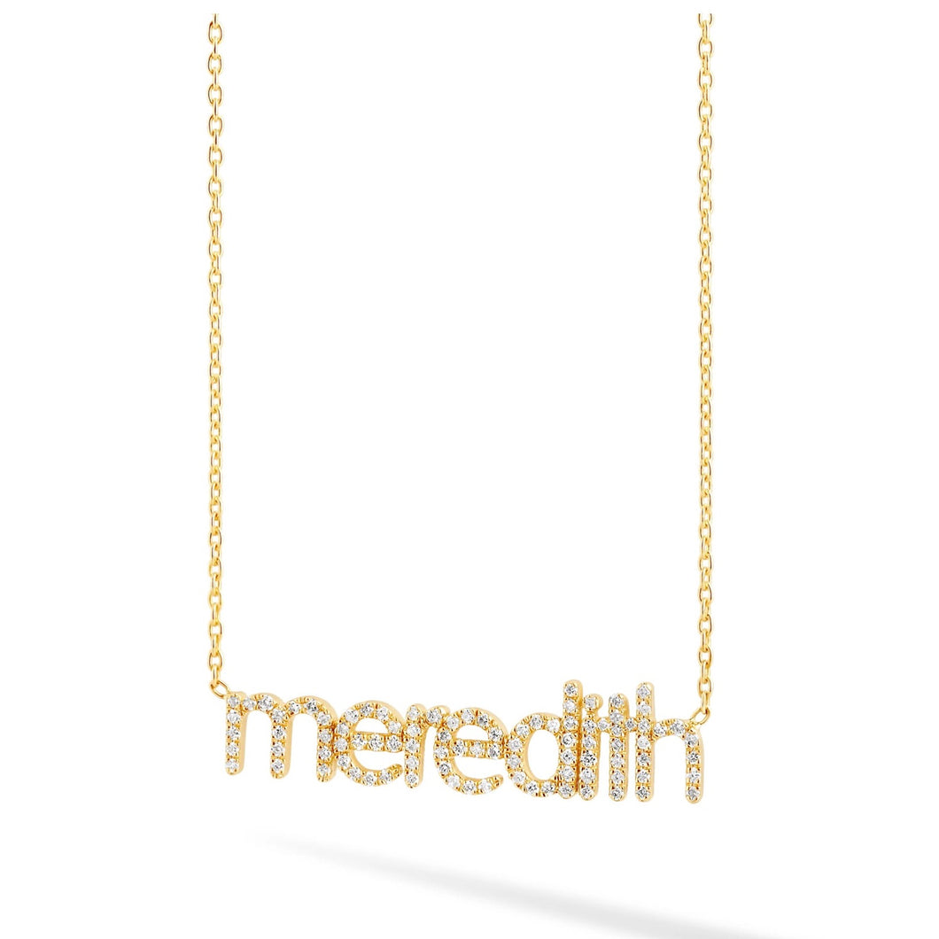 Pave Name Necklace