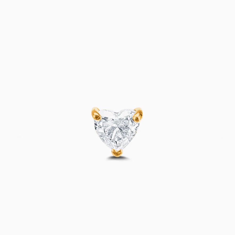 Diamond Heart Stud (Single)