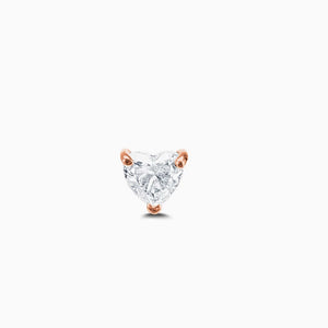 Diamond Heart Stud (Single)