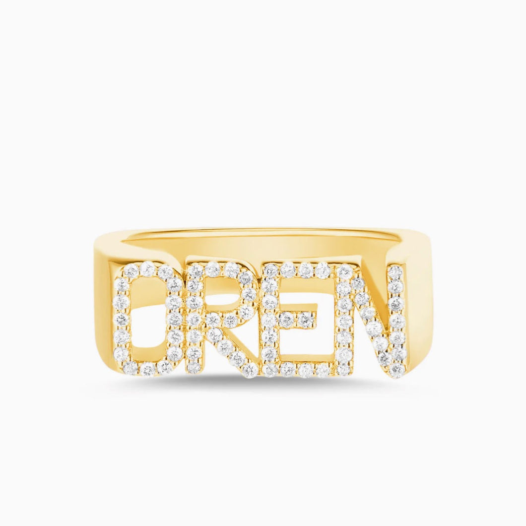 Personalized Diamond Ring