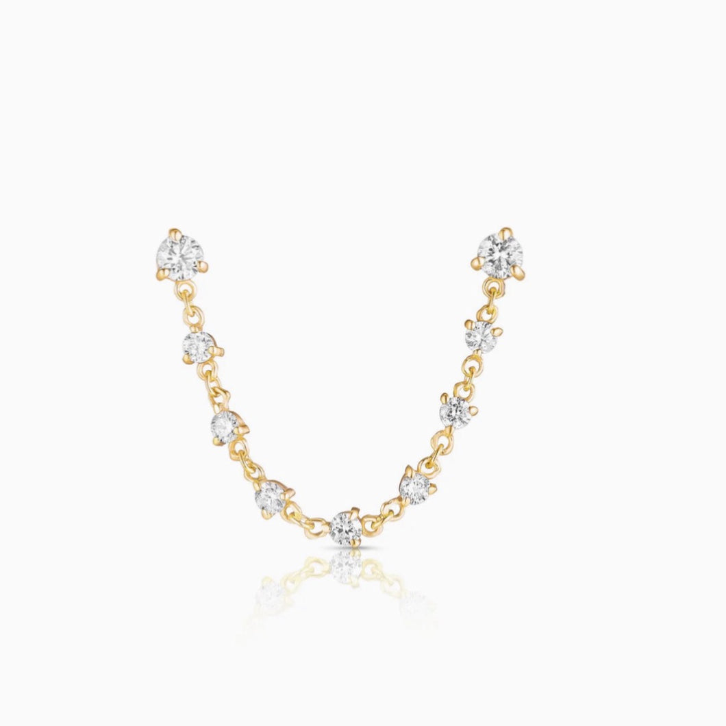 Diamond Sparkler Double Earring