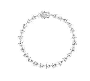 18K Pear Tennis Bracelet(8.5CT)