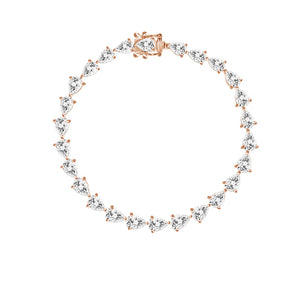 18K Pear Tennis Bracelet(8.5CT)