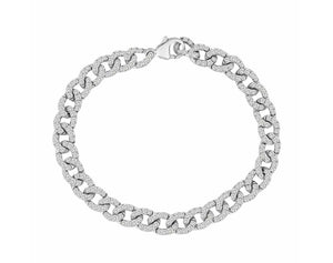 18K Cuban Diamond Bracelet (5CT)