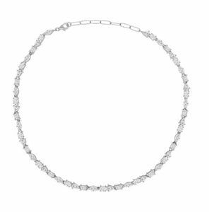 18K Mixed Shape Diamond Necklace