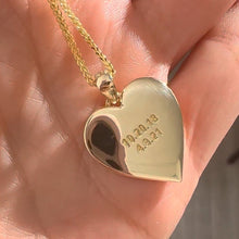 Load image into Gallery viewer, Dripping Monogrammed Heart Necklace
