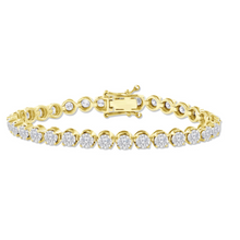 Load image into Gallery viewer, 18K Diamond Tennis Bracelet (5.15ct)
