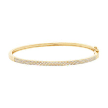 Load image into Gallery viewer, 3 Row Diamond Pave Bangle
