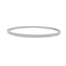 Load image into Gallery viewer, 3 Row Diamond Pave Bangle
