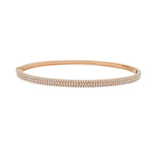 Load image into Gallery viewer, 3 Row Diamond Pave Bangle
