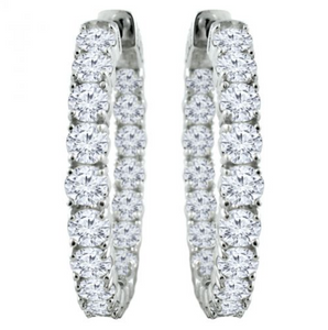 Diamond Hoop Earring