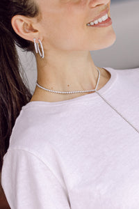 Classic Diamond Hoops