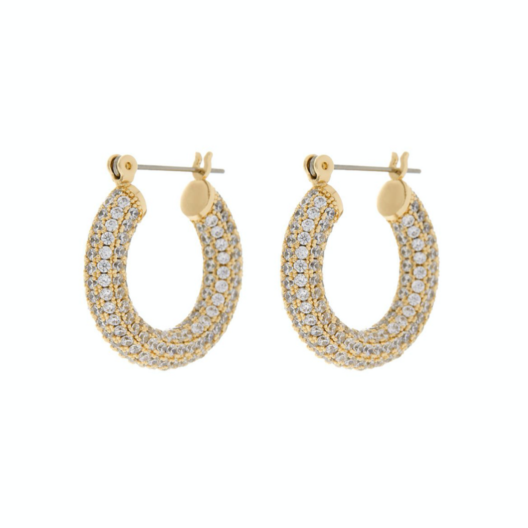 Baby Pave Amalfi Hoops