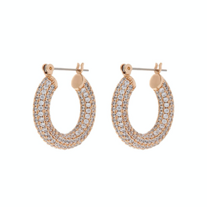 Baby Pave Amalfi Hoops