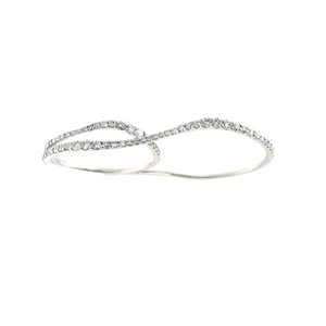 Double Finger Wave Ring