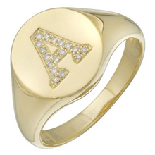 Load image into Gallery viewer, Statement Initial Diamond Ring

