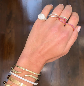 Double Finger Wave Ring