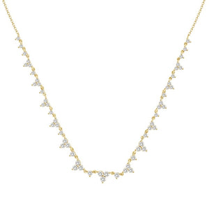 18K Diamond Trinity Necklace