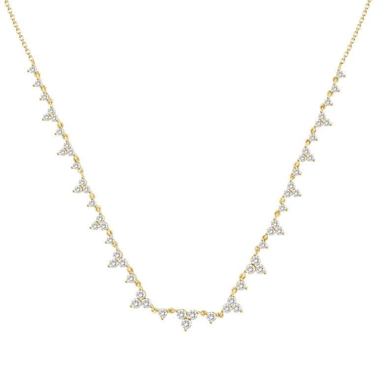 18K Diamond Trinity Necklace