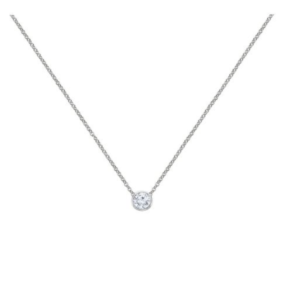 Diamond Solitaire Necklace