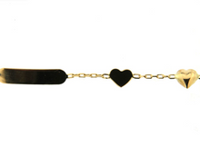 Load image into Gallery viewer, 18K ID Flat/Puffy Heart Baby/Kids Bracelet
