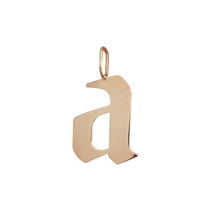 Personalized Gothic Initial Charm (Large)