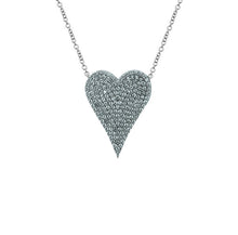 Load image into Gallery viewer, Medium Pave Heart Necklace
