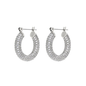 Baby Pave Amalfi Hoops