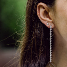 Load image into Gallery viewer, Long Diamond Earrings
