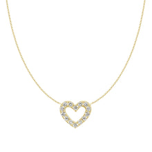 Load image into Gallery viewer, Mini Open Heart Diamond Necklace
